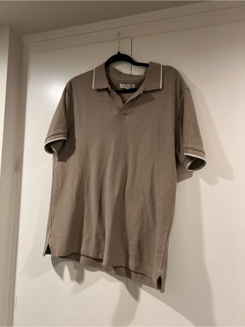 Banana Republic Tan Polo with White Trim